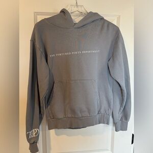 Taylor Swift Gray 'The Tortured Poets Department' Hooded Sweatshirt